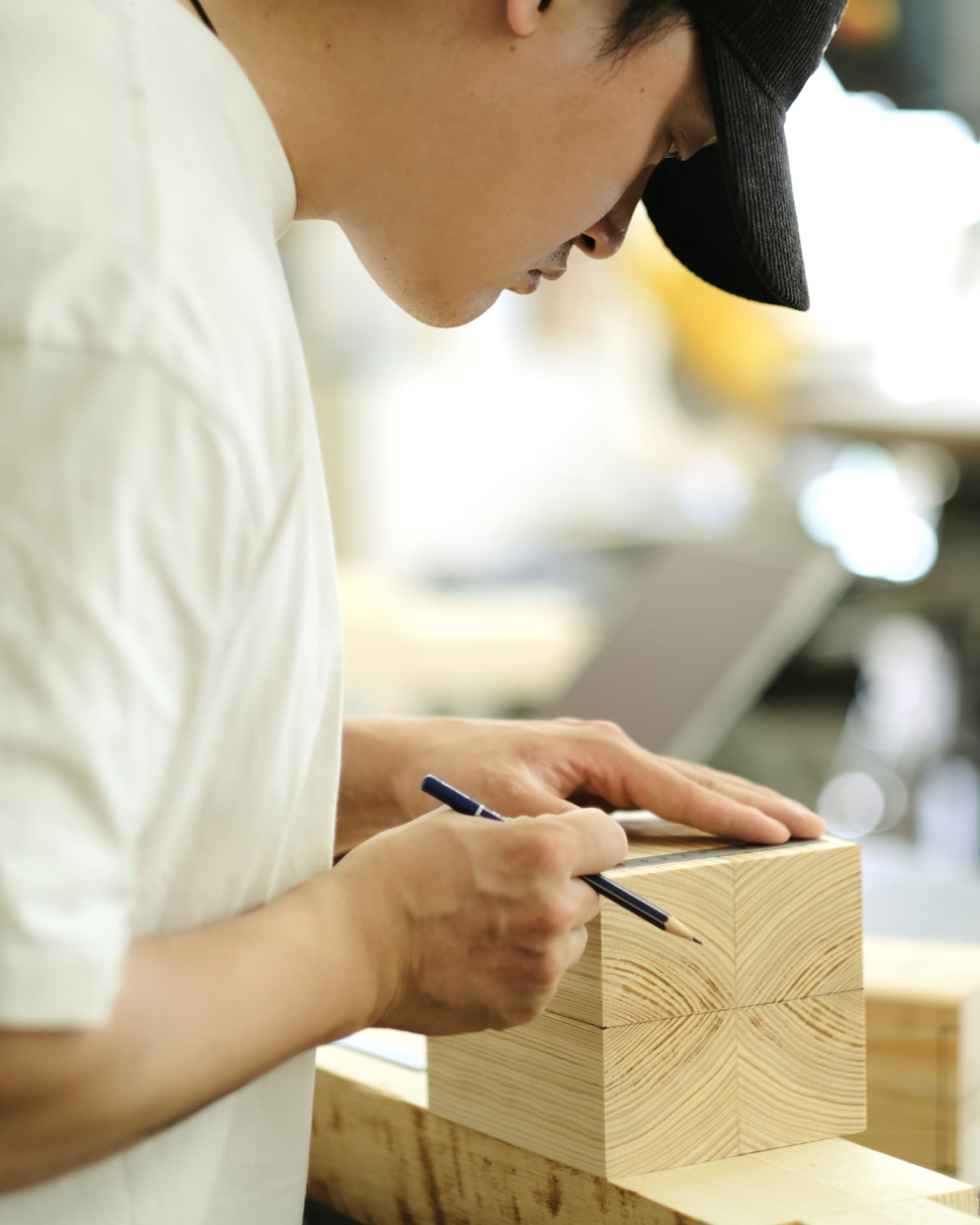 Wooden components prepared for joinery research