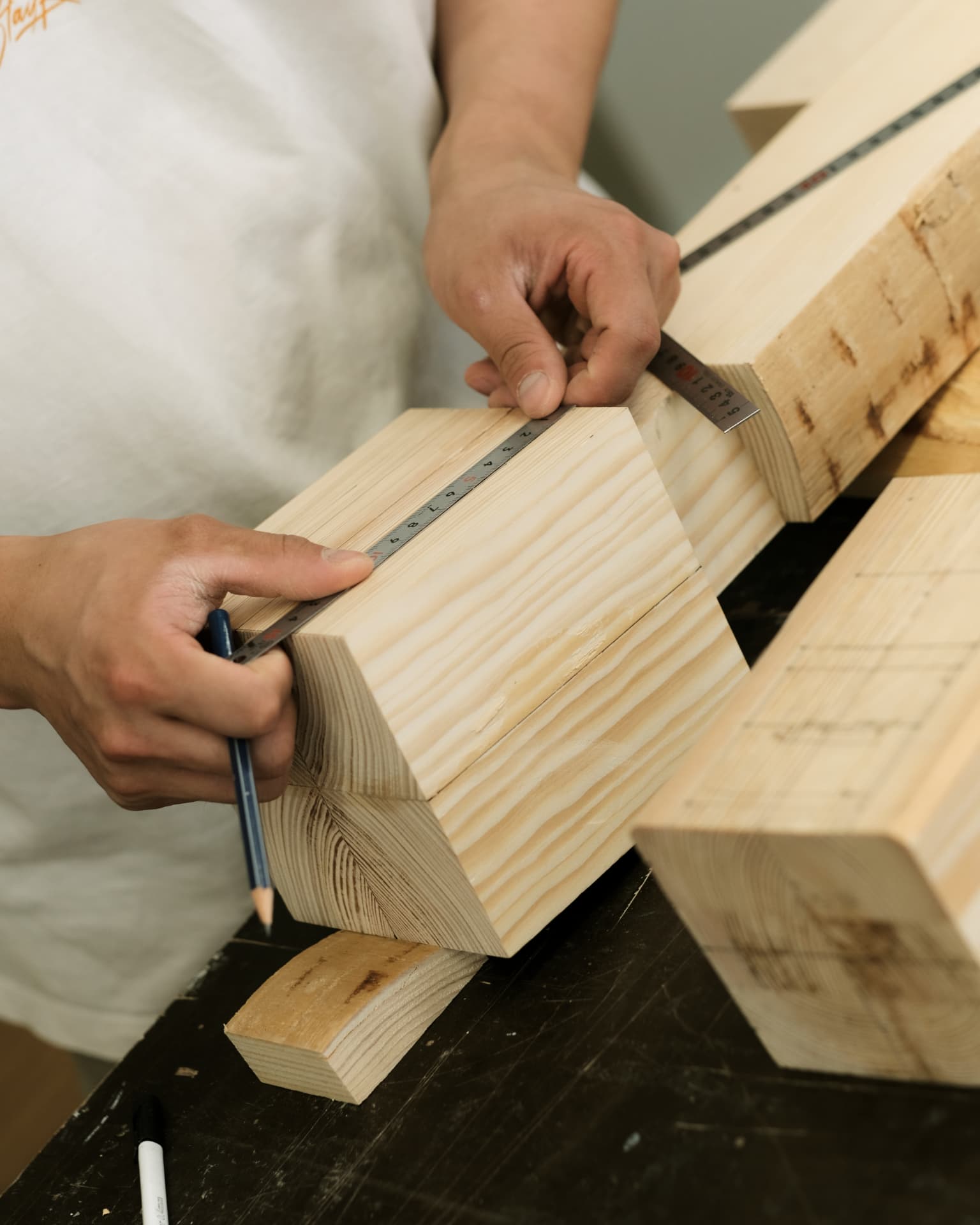 Join — Bringing the components together through joinery.